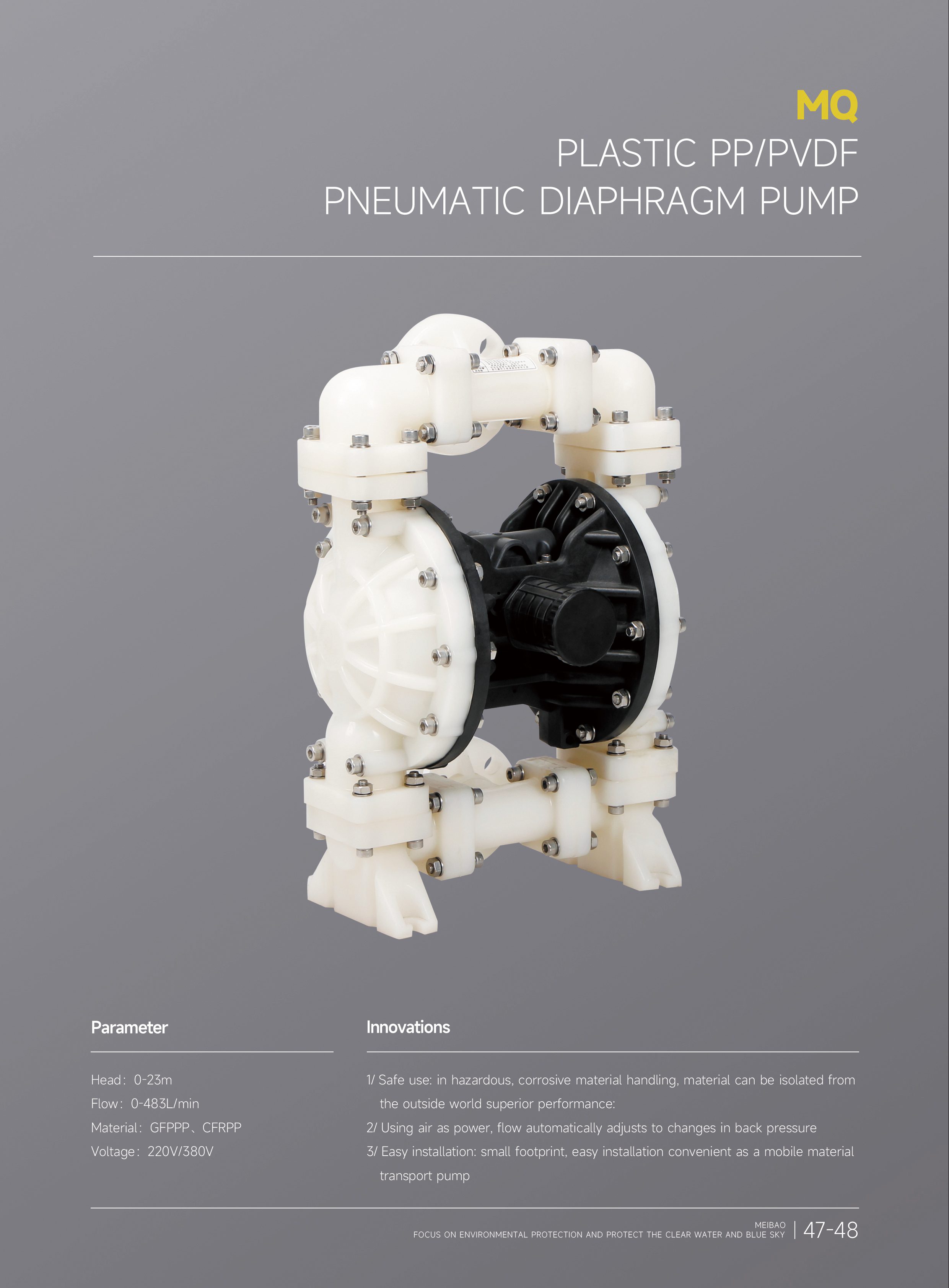 plastic pppvdf penumatic diaphragm pump（塑料气动隔膜泵）.jpg